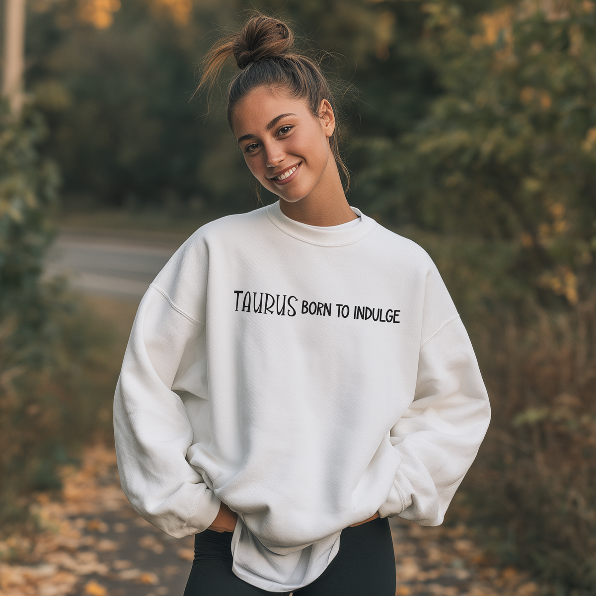 Embroidered Taurus Zodiac Unisex Crewneck Sweatshirt Horoscope giftable birthday