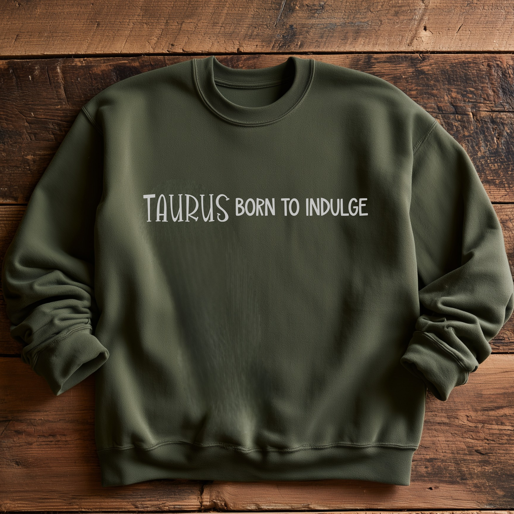Embroidered Taurus Zodiac Unisex Crewneck Sweatshirt Horoscope giftable birthday