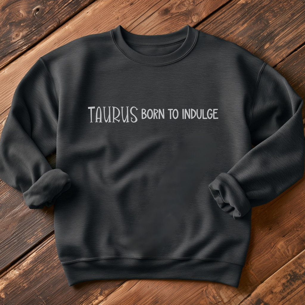 Embroidered Taurus Zodiac Unisex Crewneck Sweatshirt Horoscope giftable birthday