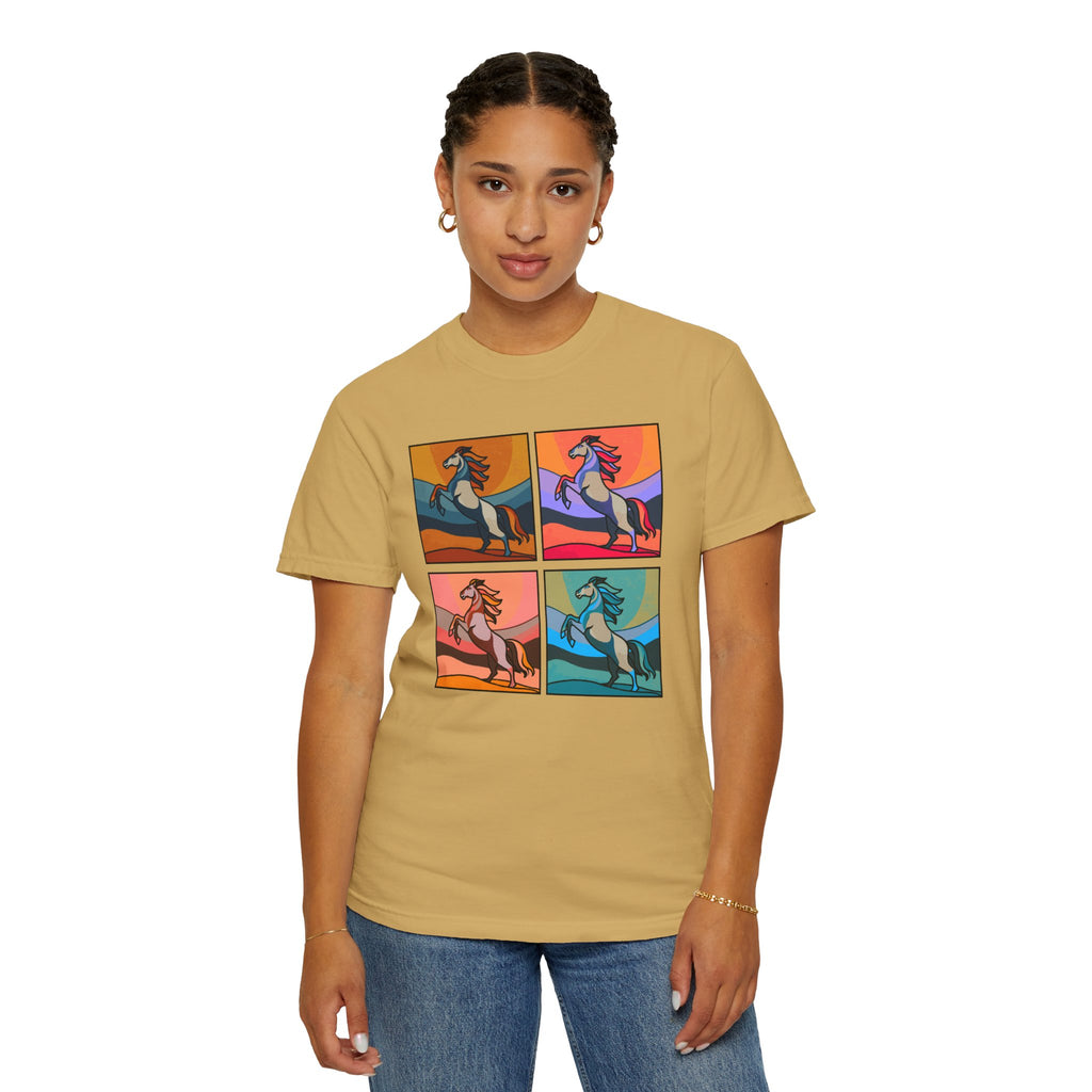Horse Lover T-Shirt - Bold and Colorful Modern Artsy Design