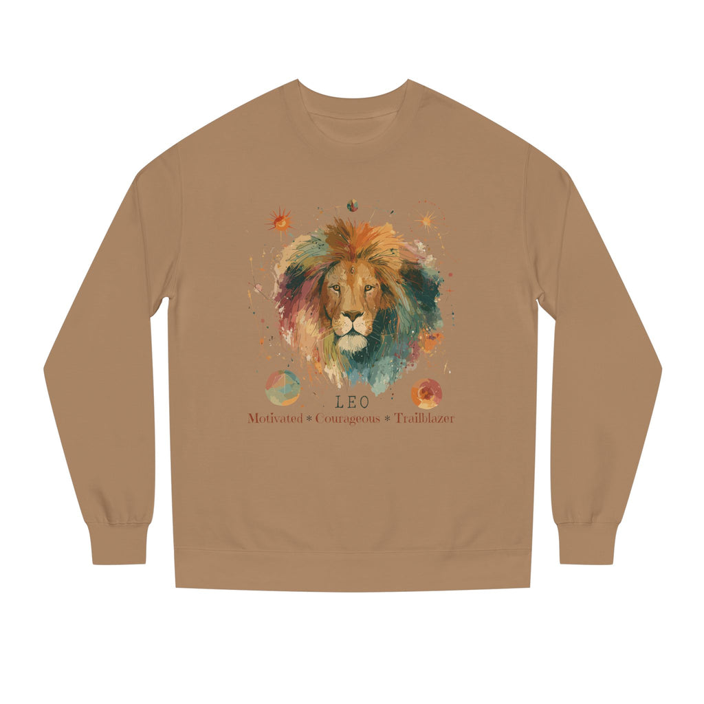 Retro inspired Leo Zodiac Sweatshirt — Bold Lion Astrology Crewneck Astrological birthday crewneck sweatshirt