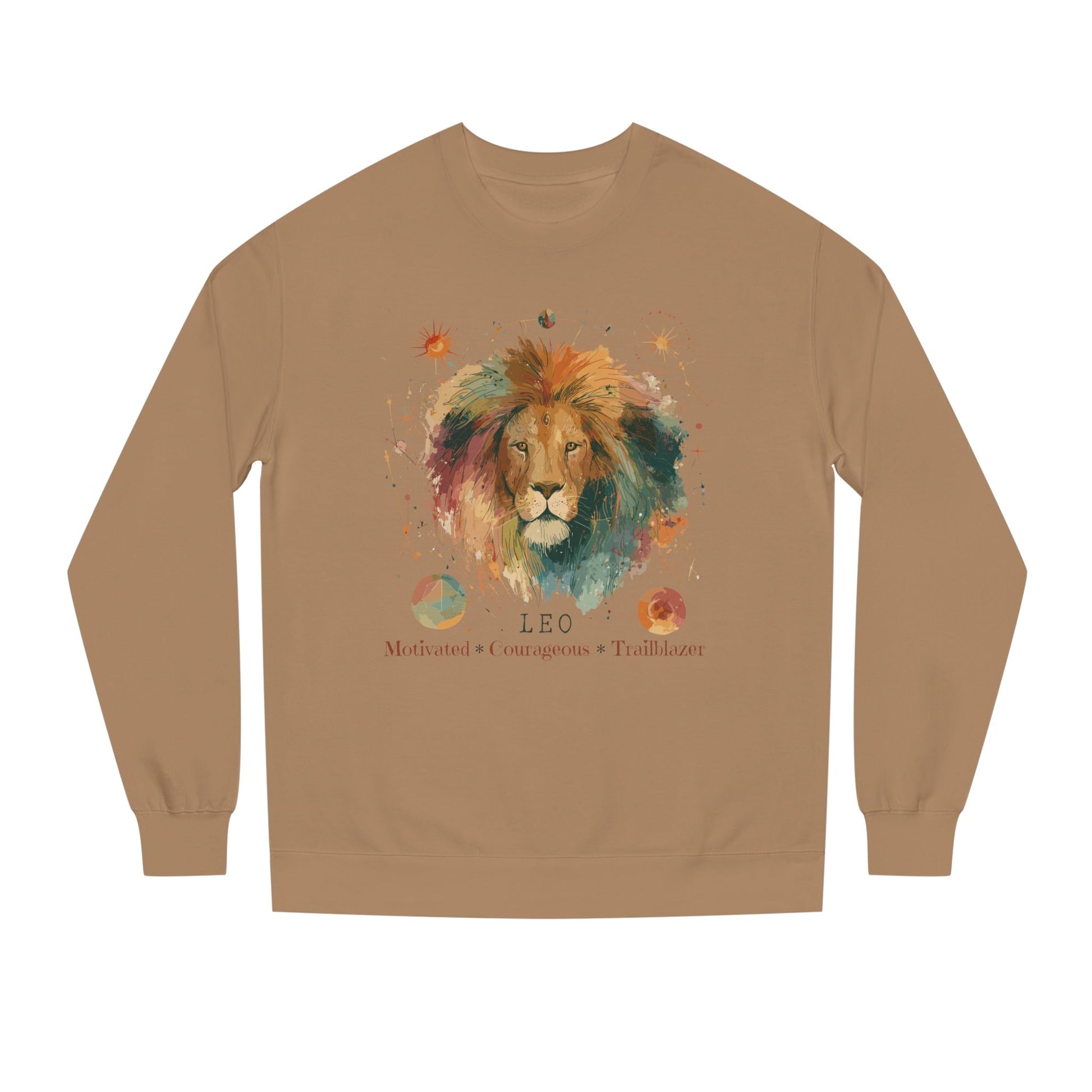 Retro inspired Leo Zodiac Sweatshirt — Bold Lion Astrology Crewneck Astrological birthday crewneck sweatshirt