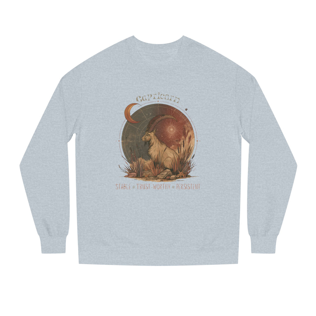 Retro inspired Capricorn Horoscope Crewneck Sweatshirt Astrological gifts for Zodiac lovers