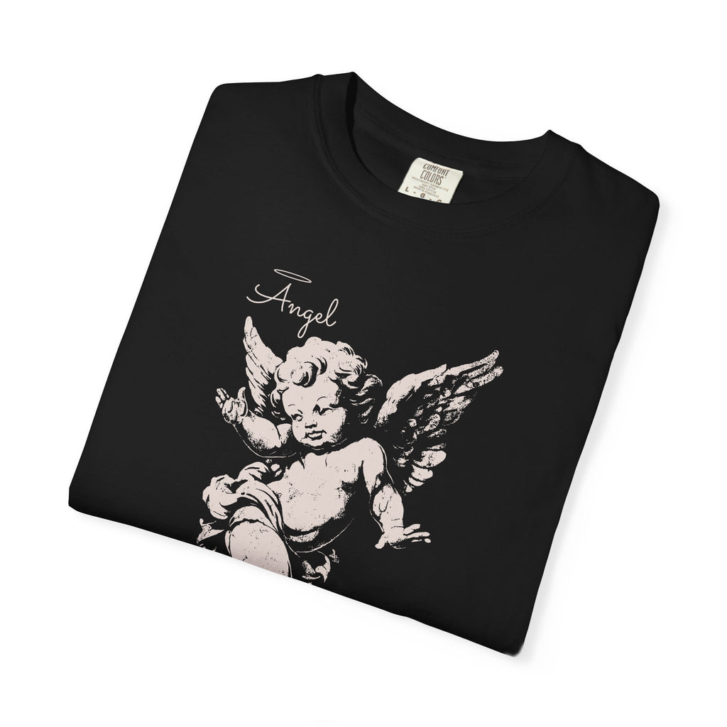Vintage inspired Cherub T-shirt Classic Angel Design for Women sassy and sexy gift for her trendy distressed t-shirt boho girl
