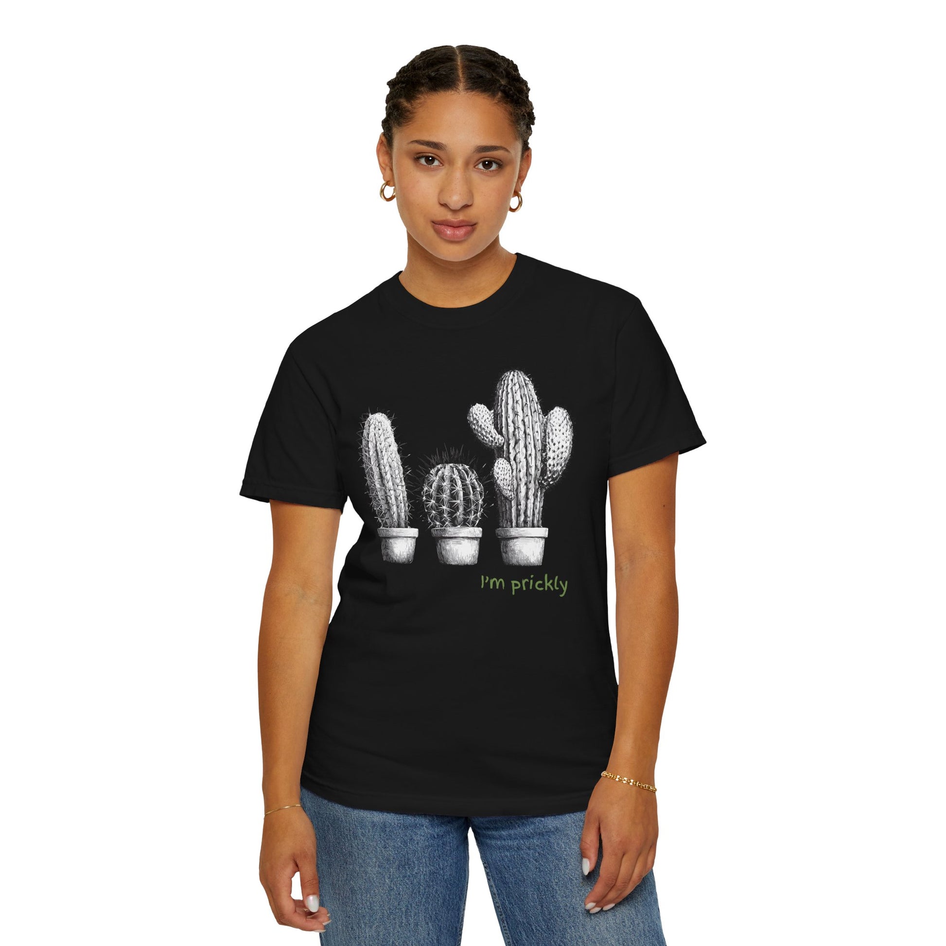 Prickly Cactus T-shirt - Funny Saying and Boho Freespirit Design