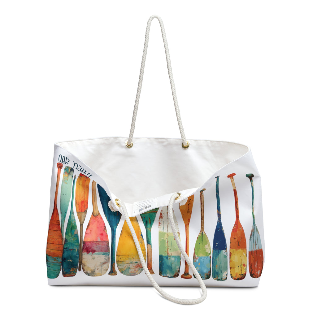 The best Weekender Bag 24" x13" Fun Lake vibe or boating enthusiast gift Ahoy to sea lovers