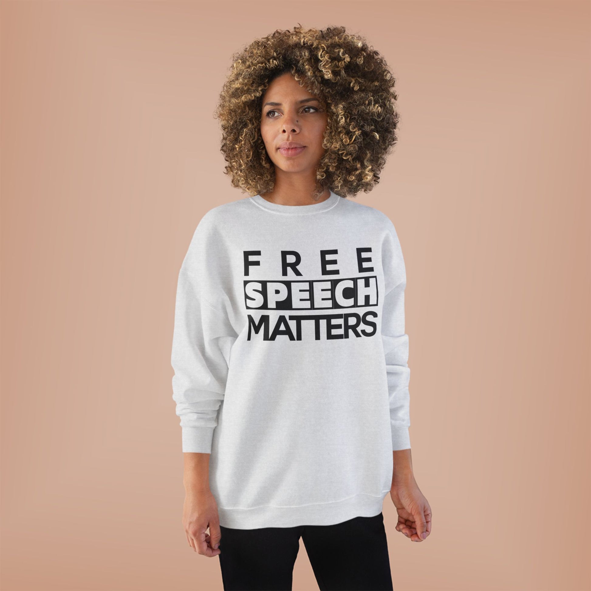 Unisex Crewneck Sweatshirt - Free Speech Matters Political Alliance Freedom Liftable All Genders