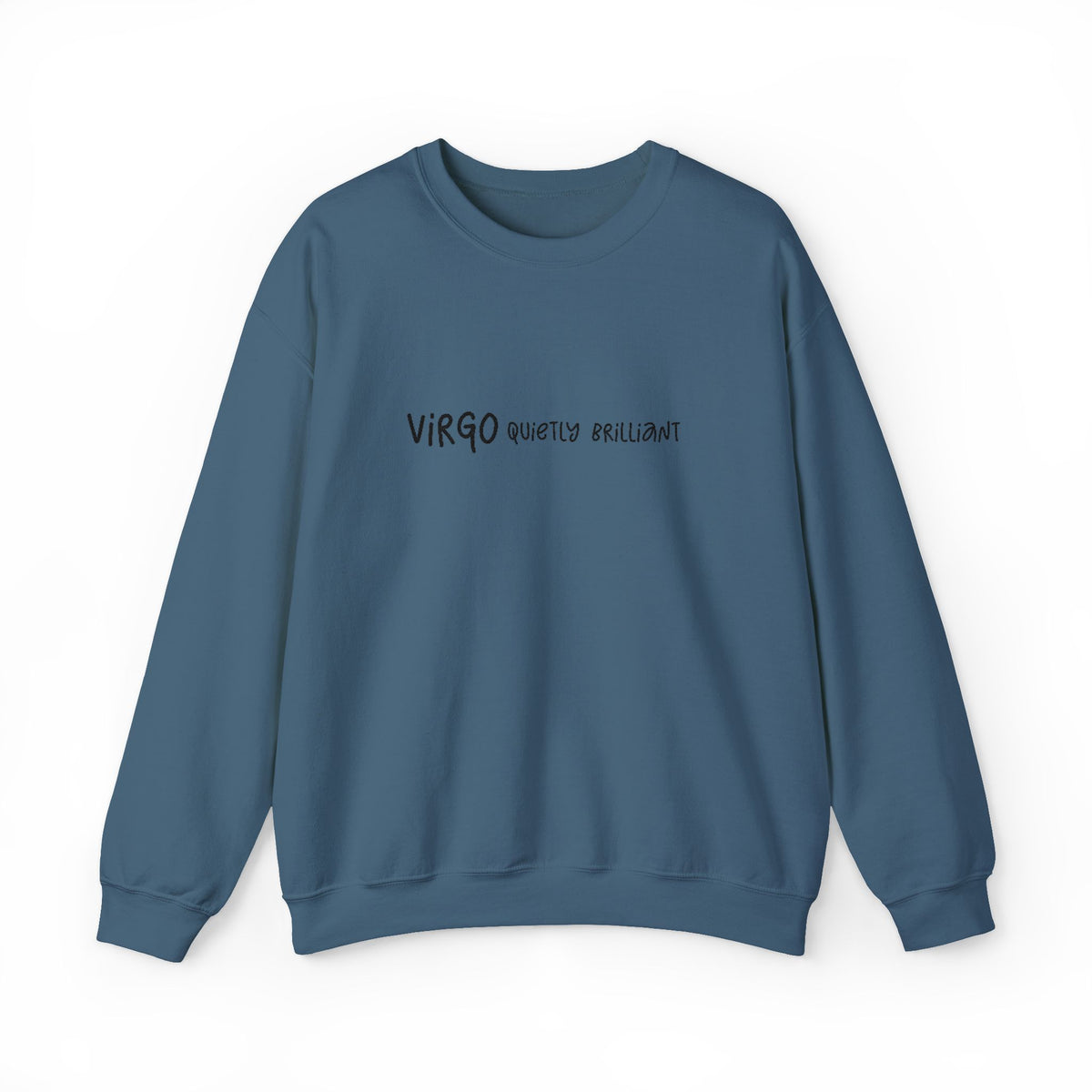 Embroidered Virgo Zodiac Unisex Crewneck Sweatshirt Horoscope Birthday Giftable