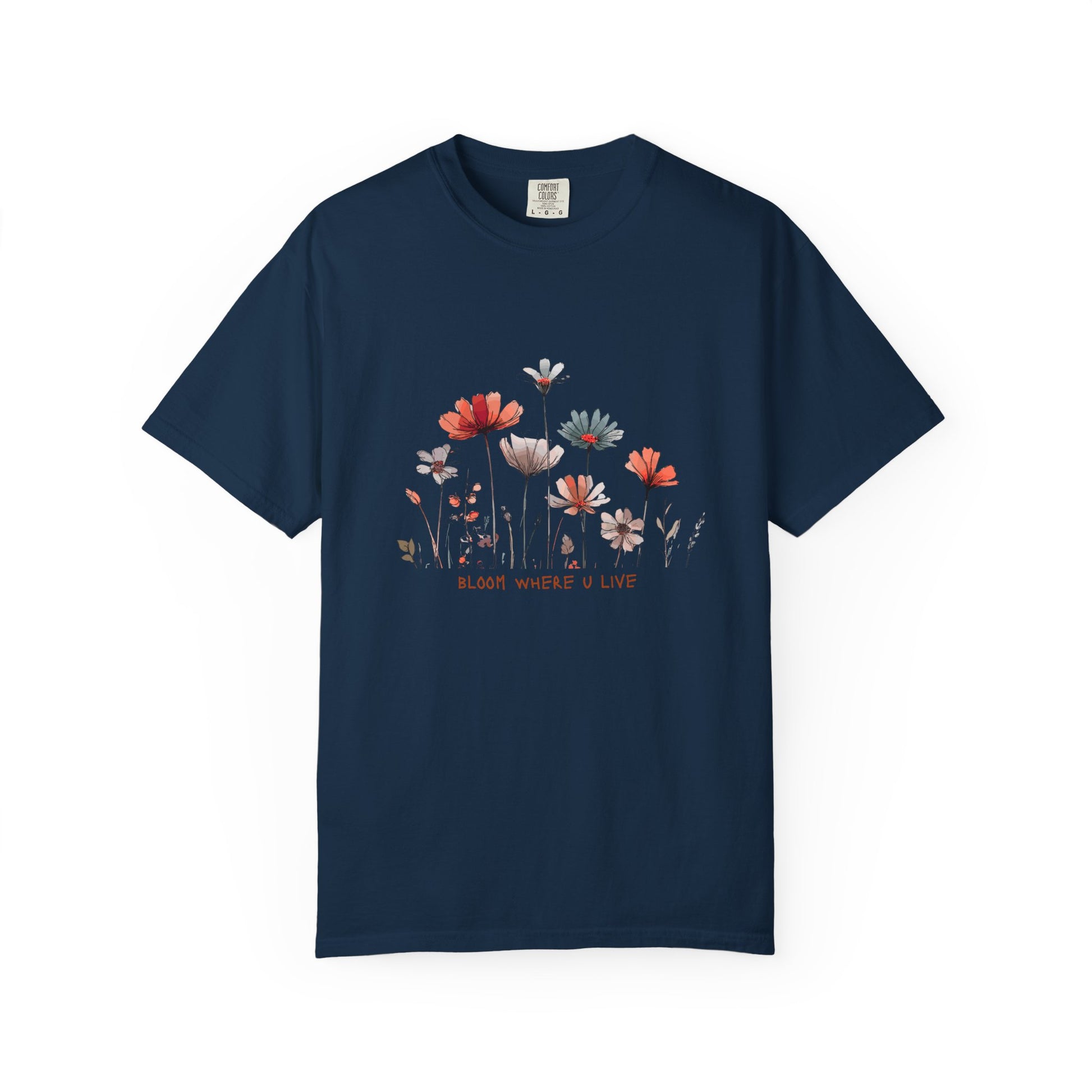 Wild Flower Graphic T-shirt, Modern, simple, nice gift idea