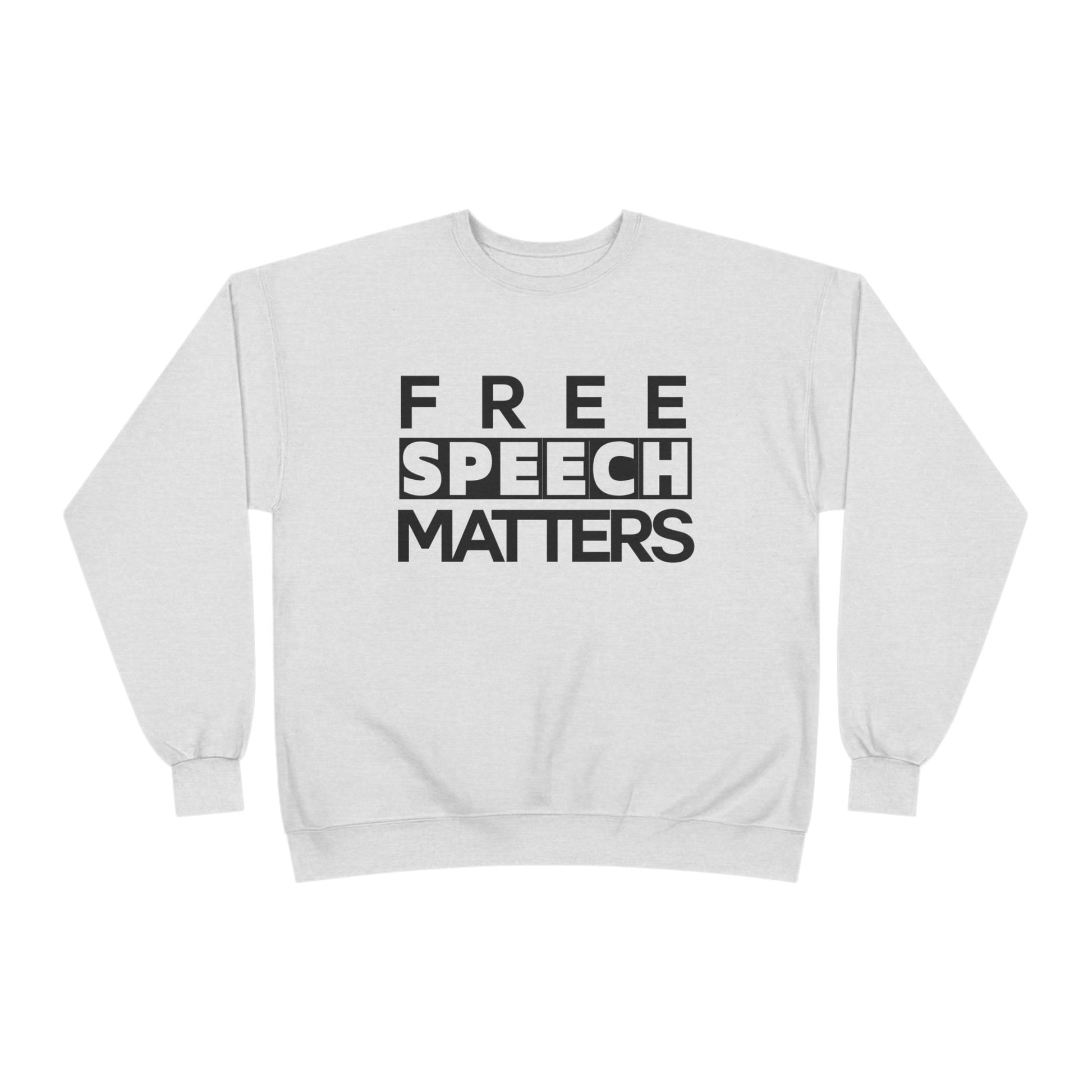 Unisex Crewneck Sweatshirt - Free Speech Matters Political Alliance Freedom Liftable All Genders