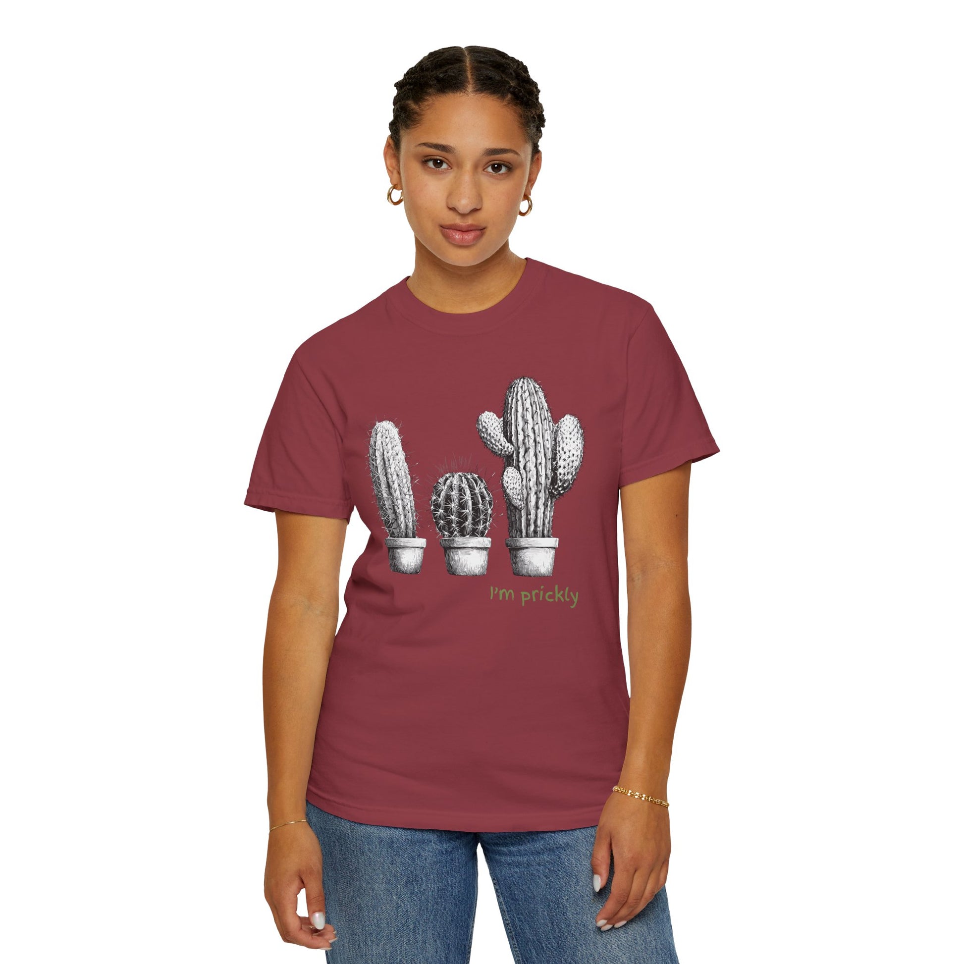 Prickly Cactus T-shirt - Funny Saying and Boho Freespirit Design