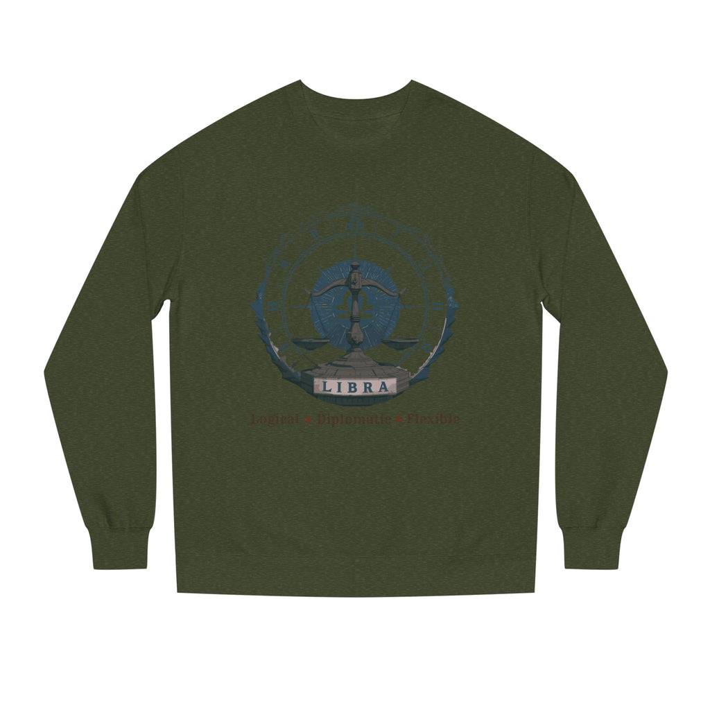 Vintage inspired Libra Zodiac Sweatshirt – Libra Scales Crewneck (Logical • Diplomatic • Flexible Birthdays & celebrations