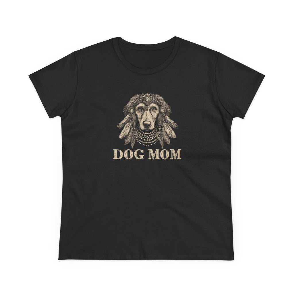 Dog Mom Women's Tee, Cute Dog Lover Shirt, Pet-Inspired Cotton Tee, Gift for Dog Moms, Animal Lover Apparel