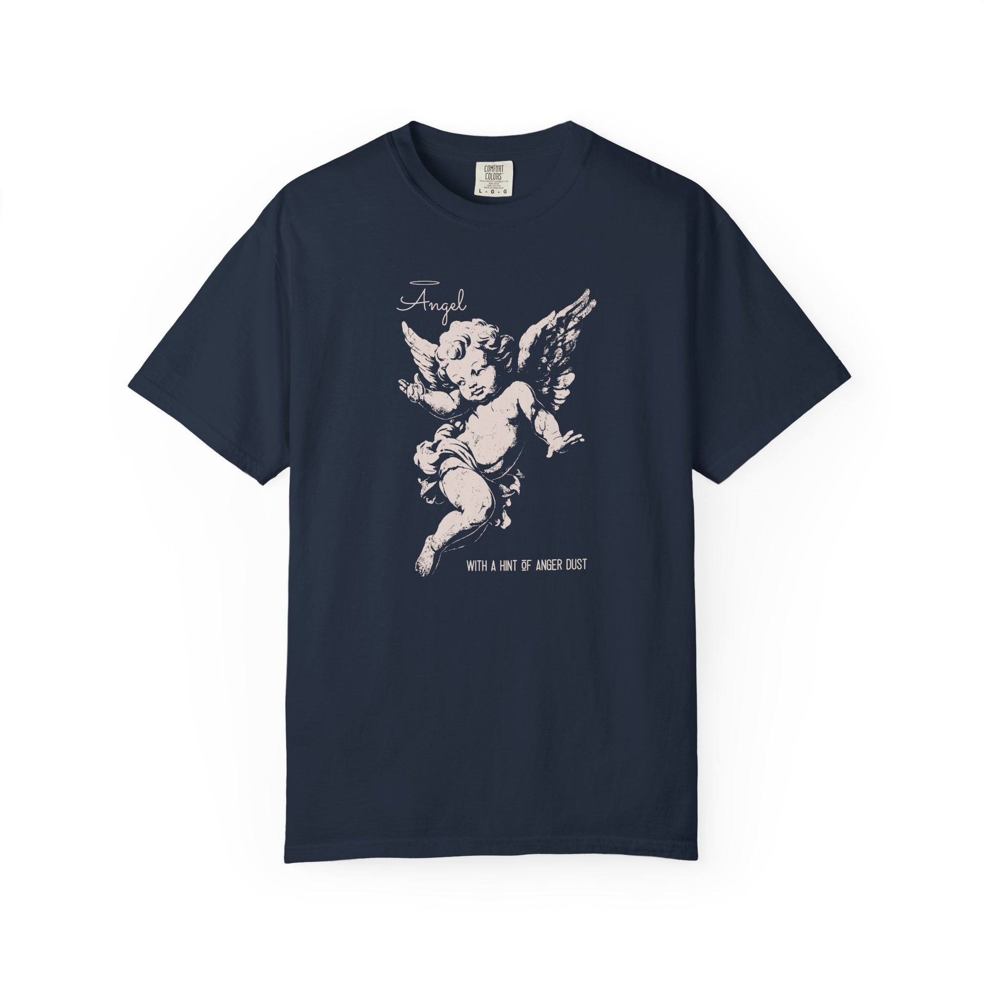 Vintage Cherub T-shirt - Classic Angel Design for Women