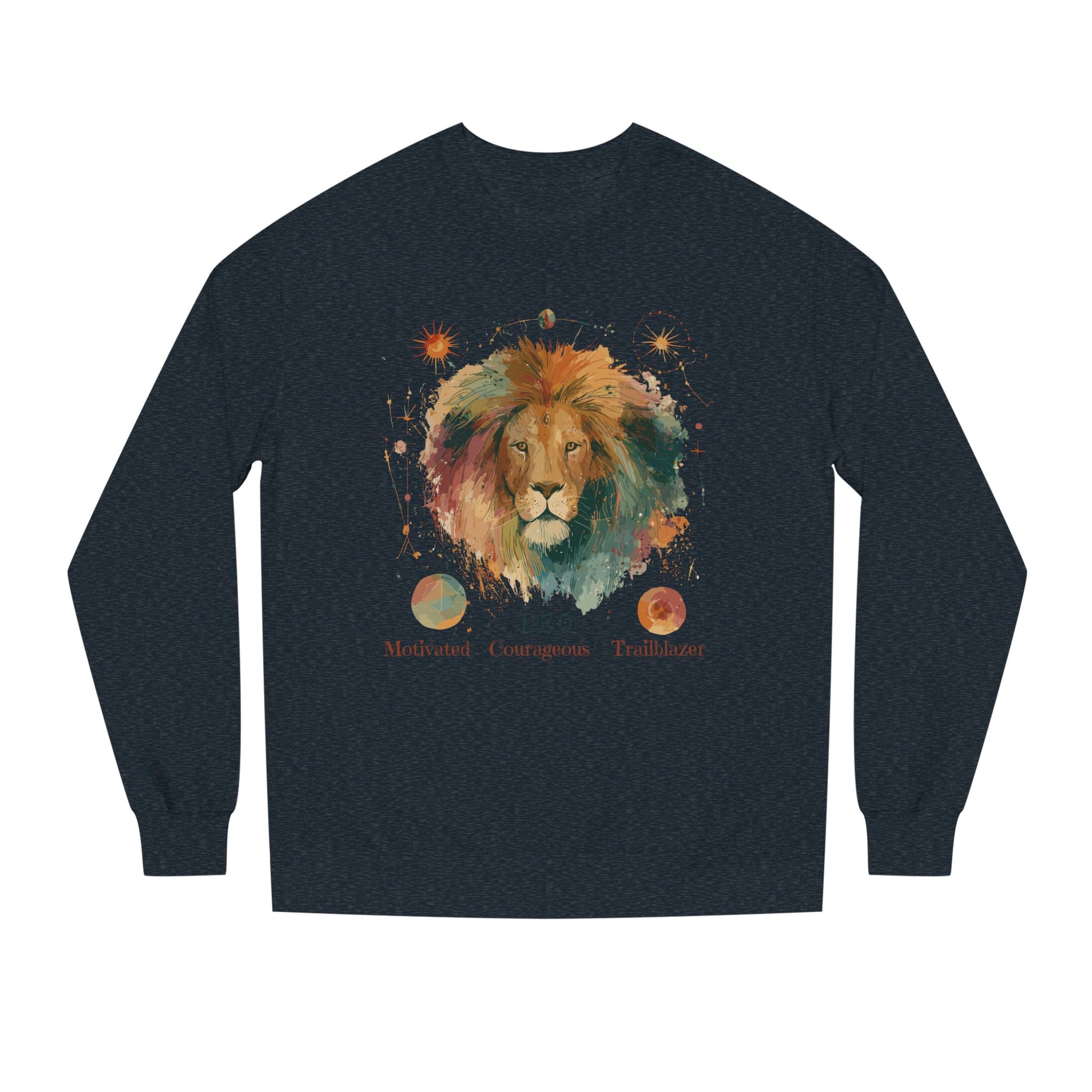 Retro inspired Leo Zodiac Sweatshirt — Bold Lion Astrology Crewneck Astrological birthday crewneck sweatshirt
