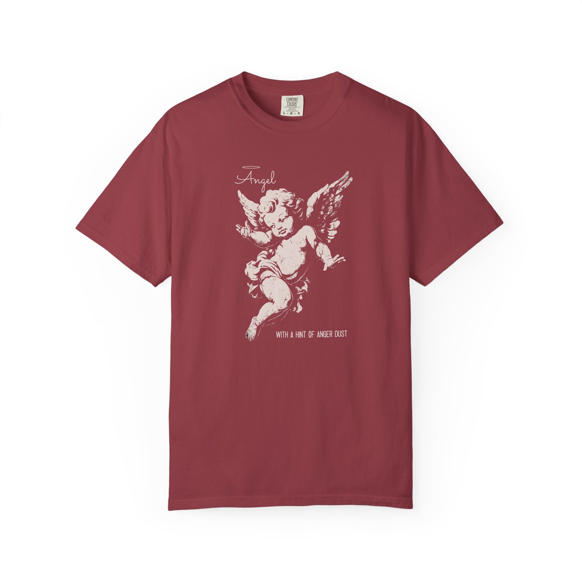 Vintage Cherub T-shirt - Classic Angel Design for Women