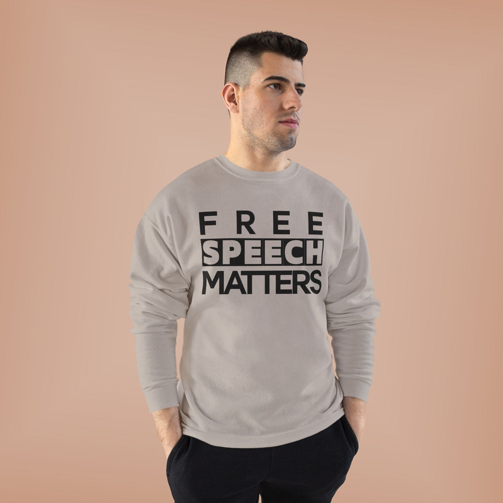 Unisex Crewneck Sweatshirt - Free Speech Matters Political Alliance Freedom Liftable All Genders