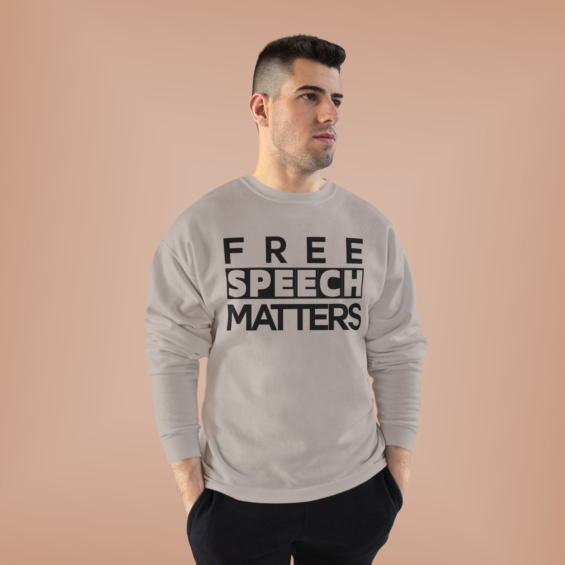 Unisex Crewneck Sweatshirt - Free Speech Matters Political Alliance Freedom Liftable All Genders