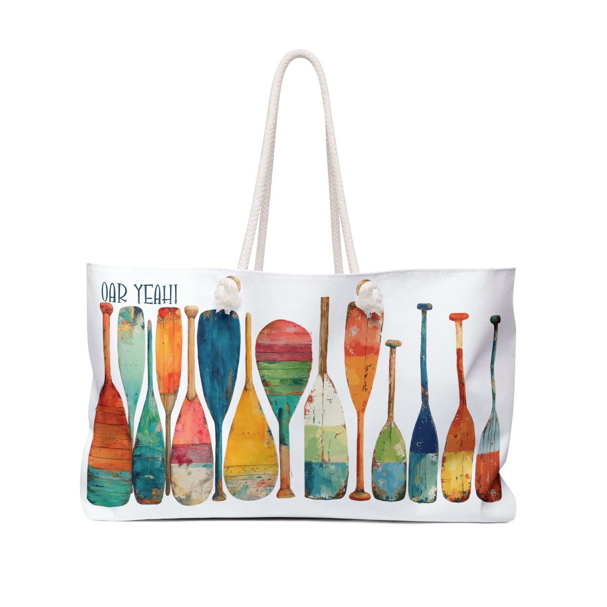 The best Weekender Bag 24" x13" Fun Lake vibe or boating enthusiast gift Ahoy to sea lovers