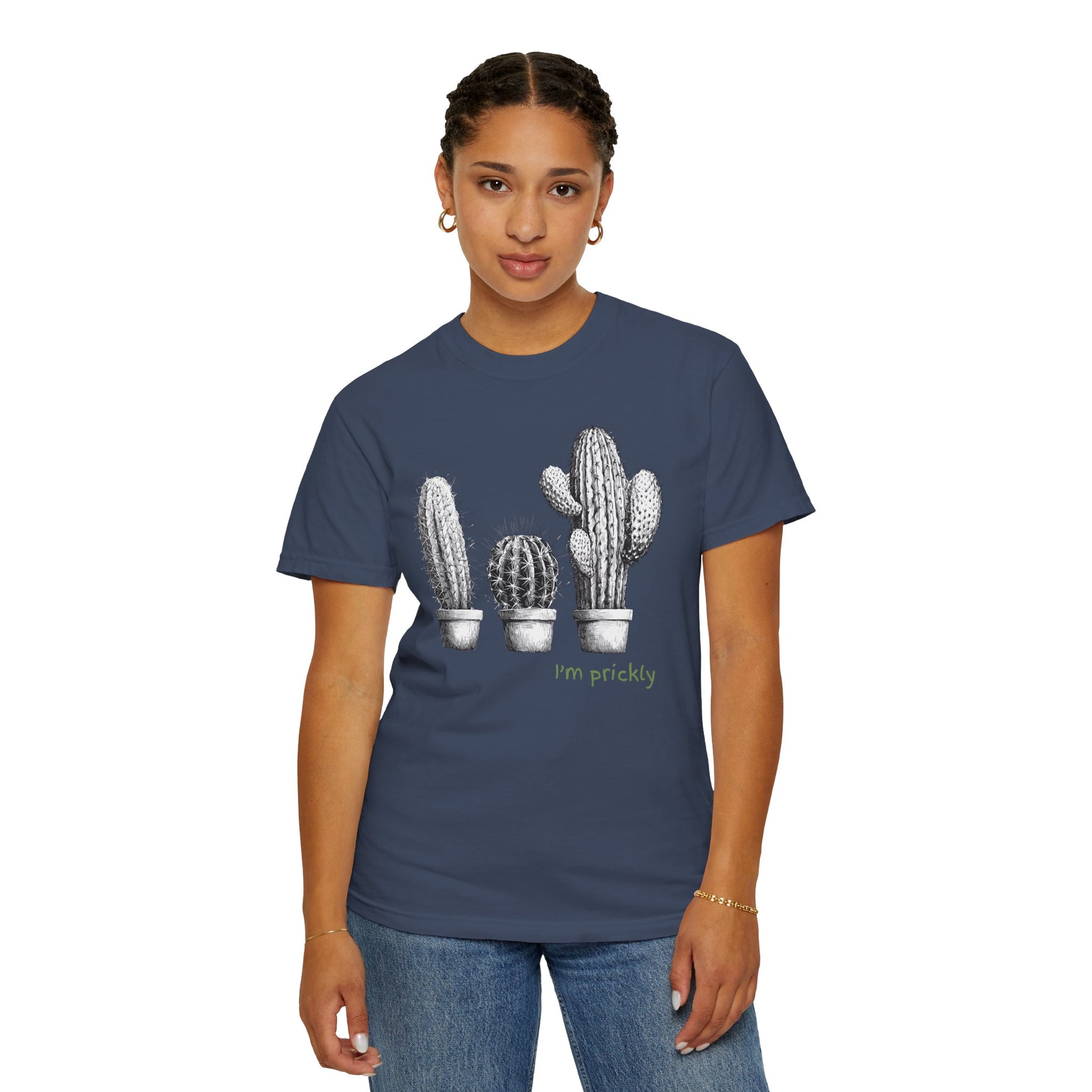 Prickly Cactus T-shirt - Funny Saying and Boho Freespirit Design