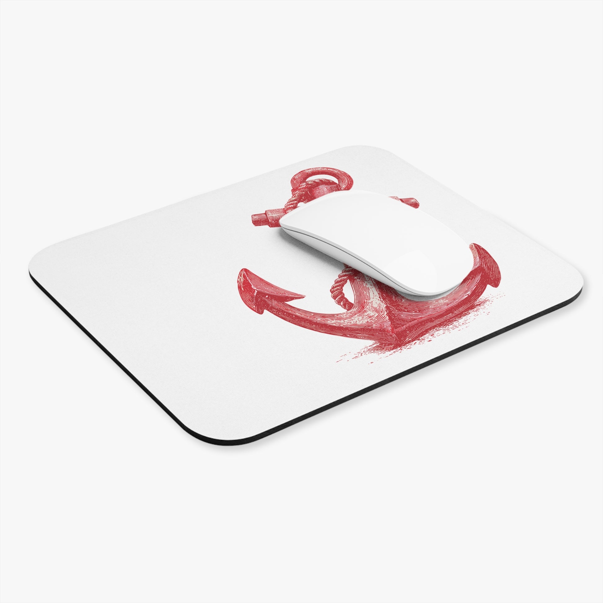 Nautical Anchor Mouse Pad, Coastal Office Decor, Anchor Design Mouse Pad, Gifts for Sea Lover Desk Accessories