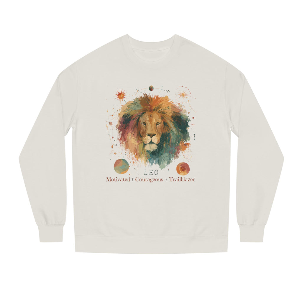 Retro inspired Leo Zodiac Sweatshirt — Bold Lion Astrology Crewneck Astrological birthday crewneck sweatshirt
