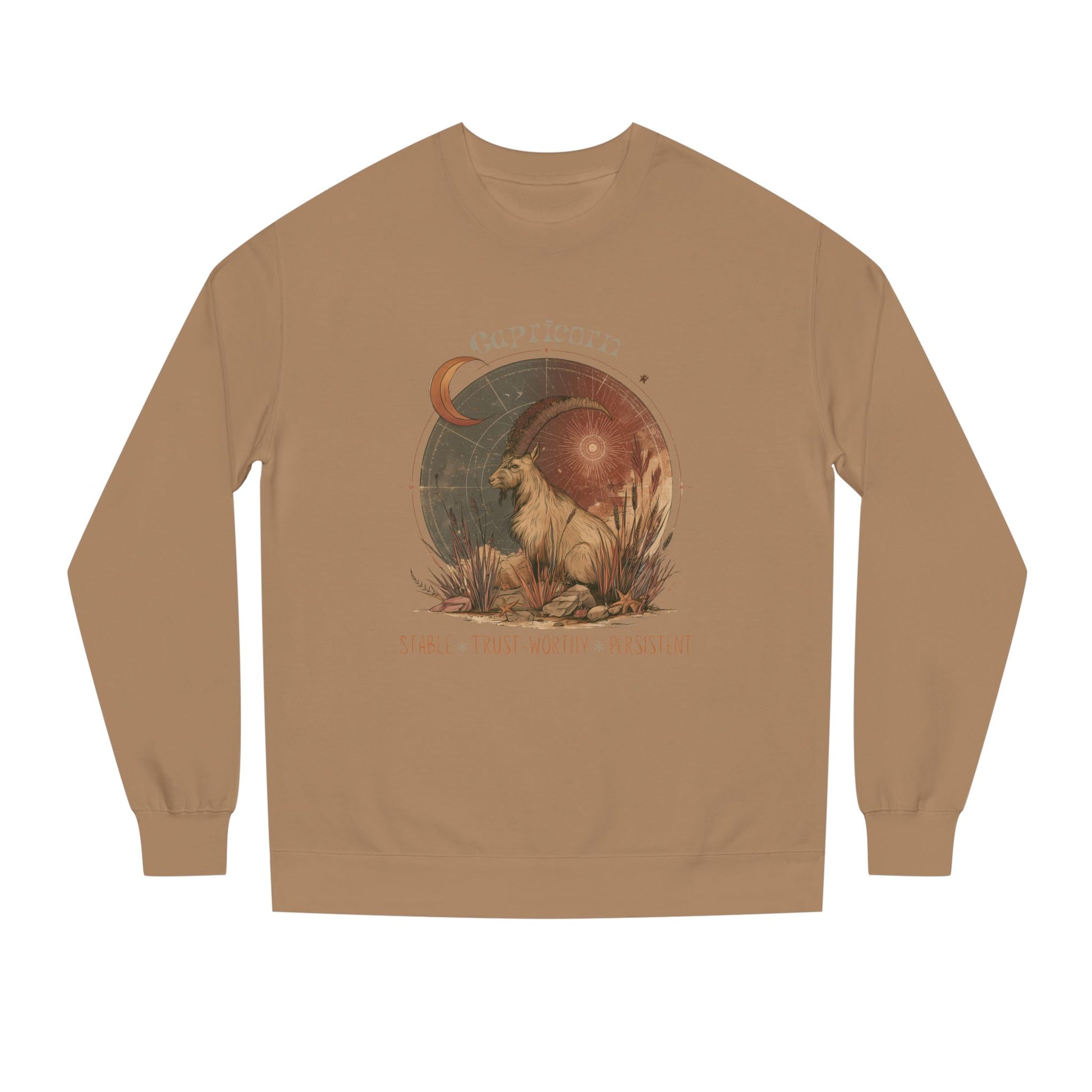 Retro inspired Capricorn Horoscope Crewneck Sweatshirt Astrological gifts for Zodiac lovers