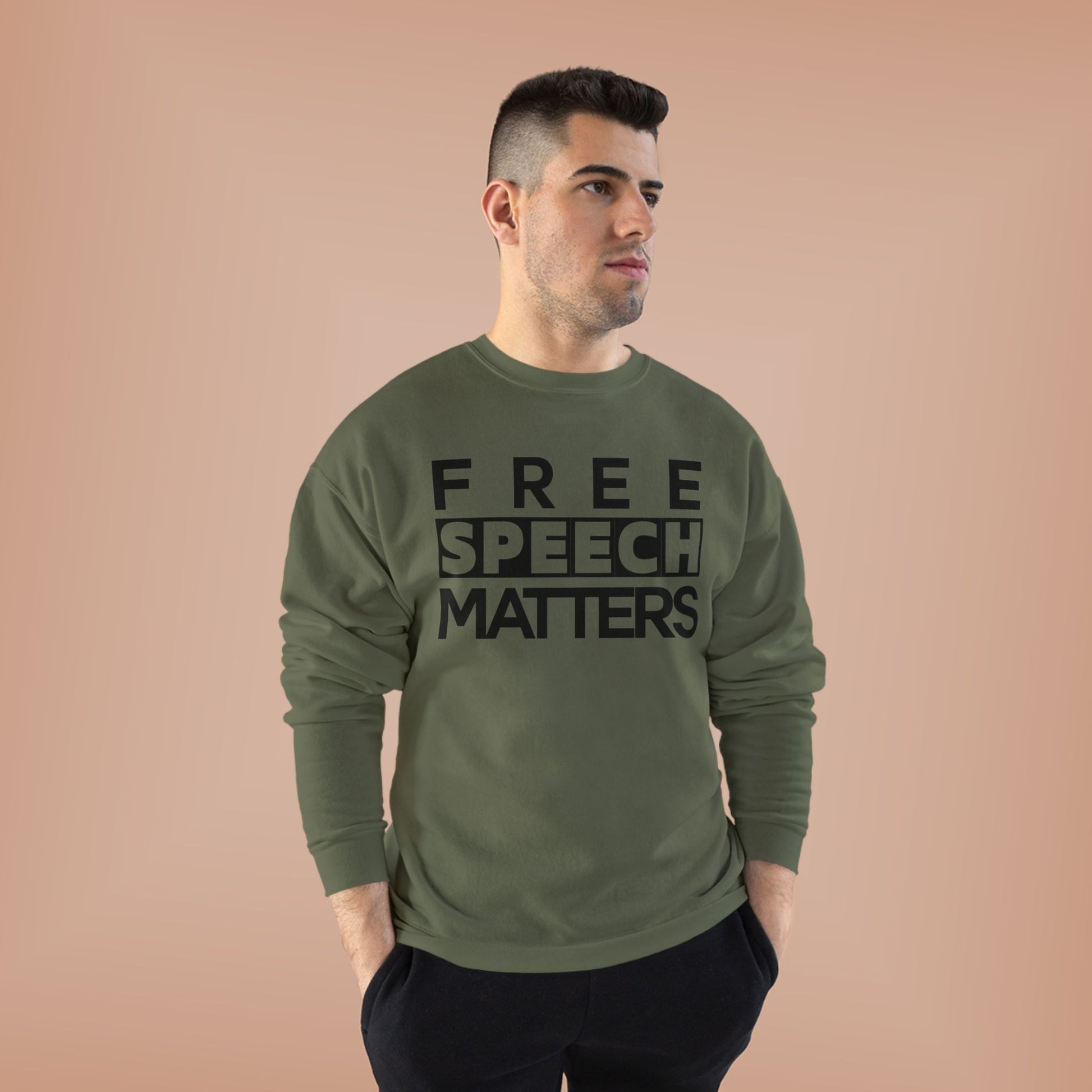 Unisex Crewneck Sweatshirt - Free Speech Matters Political Alliance Freedom Liftable All Genders