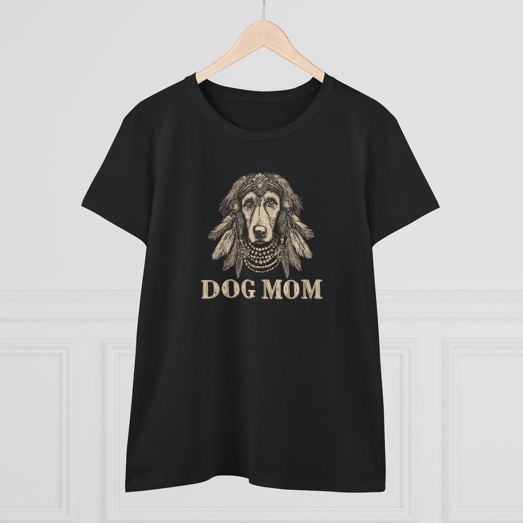 Dog Mom Women's Tee, Cute Dog Lover Shirt, Pet-Inspired Cotton Tee, Gift for Dog Moms, Animal Lover Apparel