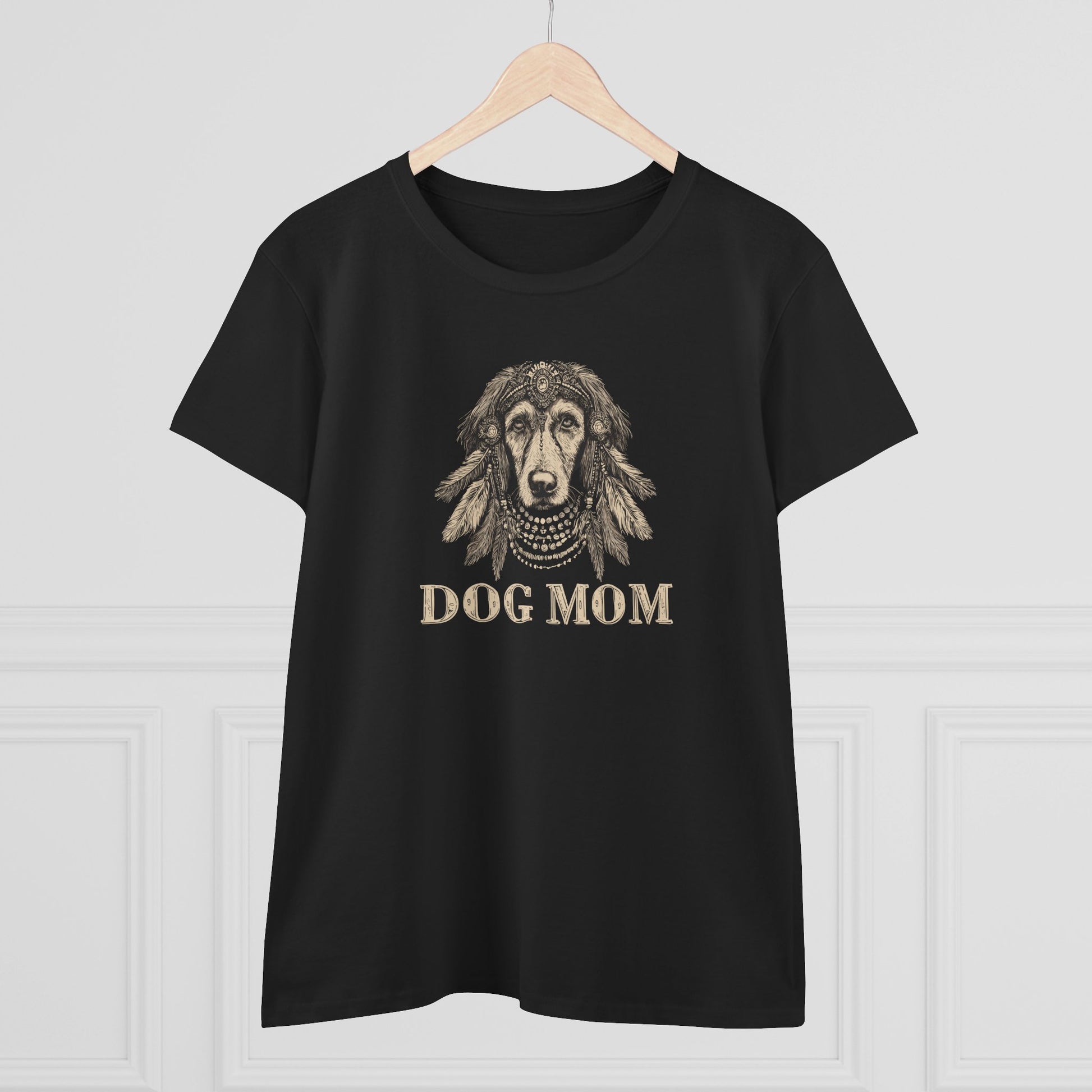 Dog Mom Women's Tee, Cute Dog Lover Shirt, Pet-Inspired Cotton Tee, Gift for Dog Moms, Animal Lover Apparel
